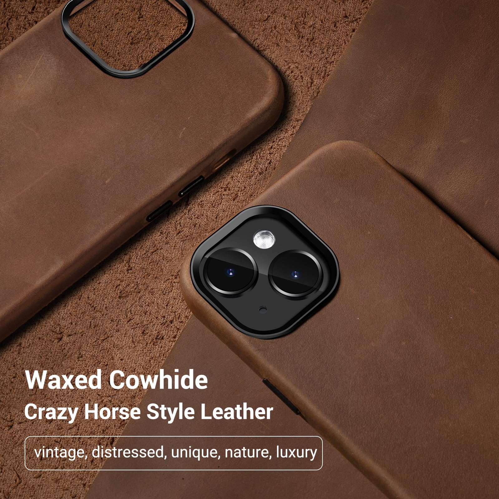 Amazon.com: Belemay Compatible with iPhone 15 Leather Case